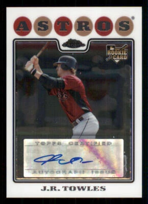 2008 Topps Chrome #221 J.R. Towles AU RC - Image 1 of 2