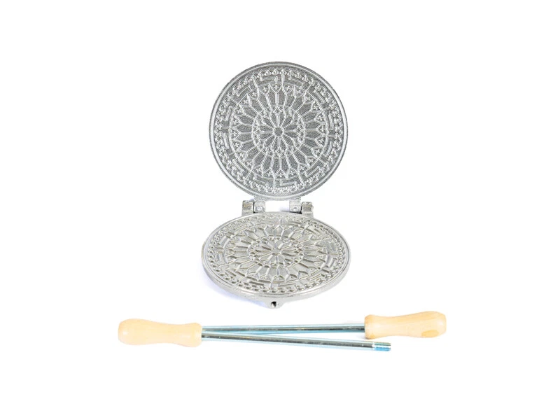Ferro piastra per pizzelle cialde neole ferratelle Fine Ottocento