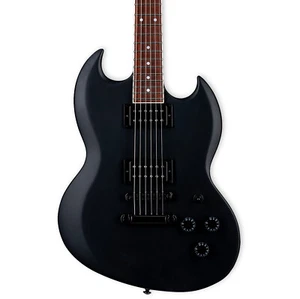 ESP LTD Volsung-200 Lars Fredriksen Signature E/G, Roasted Jatoba FB, Black - Picture 1 of 3
