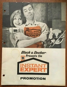 Black & Decker 1964 Elektrowerkzeug "Instant Expert" Store Promotion Prospekt selten - Bild 1 von 5