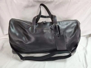 Coach Dark Brown 22" Glove Tanned Leather Duffle/Travel Bag #B1S-5402 - Picture 1 of 11