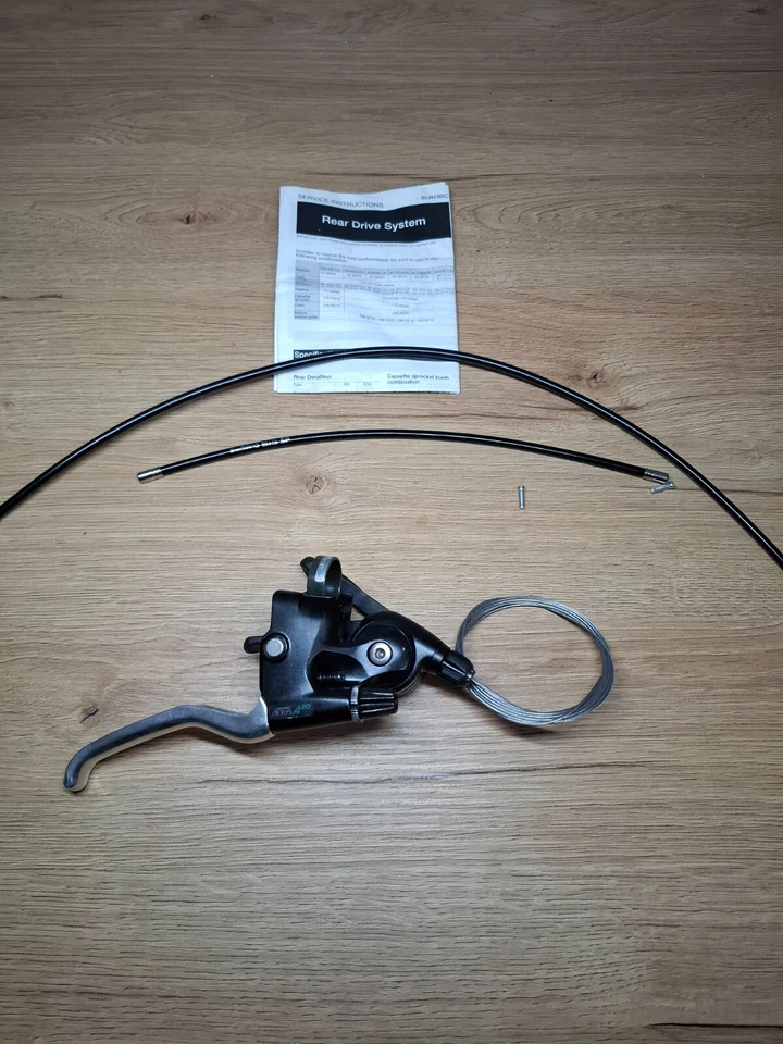 Retro Vintage Bicycle Parts NIB NOS Shimano Altus A20 Right Brake Shifter Combo - Image 1 of 4