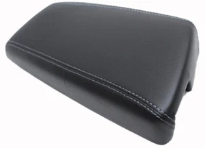 Fits 11-15 Kia Optima Vinyl Center Console Lid Armrest Cover Black w/Gray Stitch - Bild 1 von 6