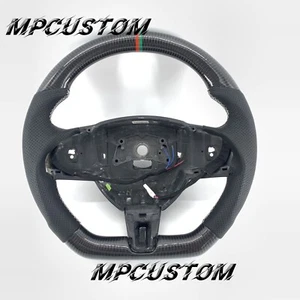 Volante de fibra de carbono negro apto para Jaguar XF X250 XK S R XFR 2007-2012 - Imagen 1 de 6