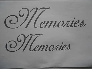 Schablone Memories auf A4 - Bild 1 von 1