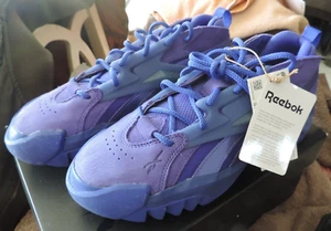 BRAND NEW IN BOX REEBOK CLUB C CARDI B V2 PURPLE SNEAKERS WOMENS SZ 8 #3 - Picture 1 of 5
