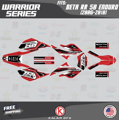Kit Gráficos para Beta RR 50 (2006-2010) Warrior - ROJO Foto 1 de 4