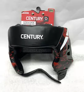 Brave Century S/M Open Face Headgear Red Black NEW (SH) - Picture 1 of 5