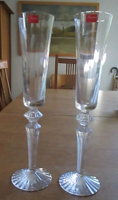 Lote de 2 FLAUTAS CHAMPAGNE BACCARAT MILLE NUITS FLUTISSIMO 11.5" Mathias NUEVO CON ETIQUETAS Foto 1 de 4