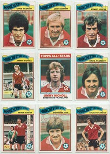 Manchester United signed Topps Football set 1978 1979 Orange back Pick your card