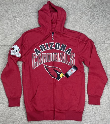 VETEMENTS Felpa con cappuccio manica lunga full zip NFL Arizona Cardinals Team Apparel taglia small