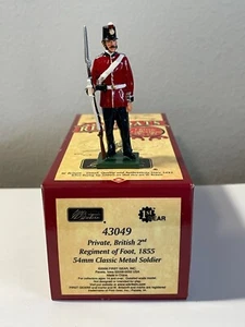 W Britian Redcoats #43049 Private British 2nd Regiment Of Foot 1855 Toy Soldier - Picture 1 of 19