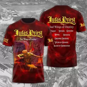 NEW Judas Priest Rock Band Sad Wings Of Destiny 3D Print T Shirt Size S - 5XL - Picture 1 of 3