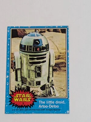 Star Wars 1977 - El pequeño droide, ARTOO-DETOO R2-D2 - Serie 1 tarjeta azul #3 Foto 1 de 4
