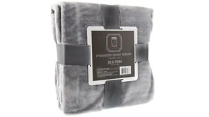 50" x 70" Ultra Plush Luxury Throw- Soft, Cozy, All-Season Throw- Granite Grey - Picture 1 of 8