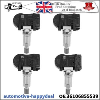 4X Tyre Pressure Sensors TPMS For BMW F20 F22 F30 F32 X1 F48 X2 F49 X5 F15 F16 - Image 1 of 4