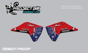 Graphics Shroud decals stickers for Honda  CRF250R CRF450R (MADE IN USA) - Picture 1 of 8