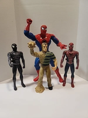 Working Walkie Talkies 2 Spider-Man & Sandman 12" & Talking 16.5 Spider-Man  - Image 1 of 4