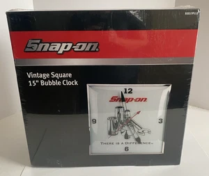 Snap on Tools 15" Vintage quadratische Blasenuhr SSX17P112 neu im versiegelten Karton - Bild 1 von 8