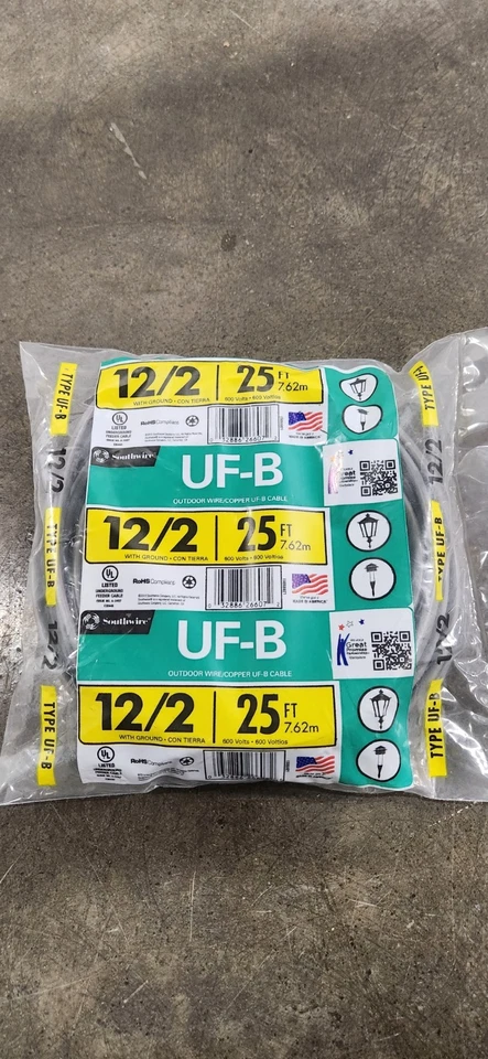 12/2 UF-B 25' Southwire 13055921 Foto 1 de 1