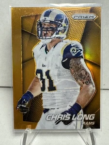 2014 Panini Prizm Orange Prizm Chris Long #163 SP Rare St. Louis Rams - Picture 1 of 2