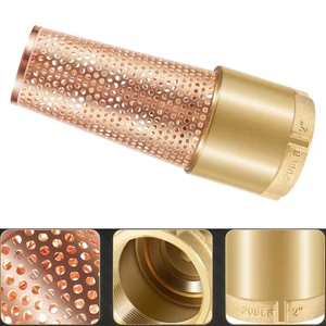 2" Foot Valve for Irrigation Pump, No-Lead Brass Foot Valve One-Way With ZEBRA - Picture 1 of 13