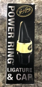 Ligadura de anillo eléctrico JodyJazz HRT1 con tapa para saxofón tenor de goma dura - Imagen 1 de 14