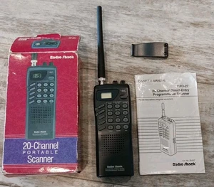 20 Channel Scanner RadioShack Programmable Model 20-507 Works Listen Weather vtg - Picture 1 of 8