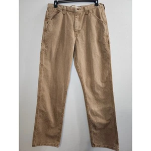 Lee Dungarees Men's Pants Vintage Carpenter Work Cargo Brown Utility Size 36x36 - Picture 1 of 15