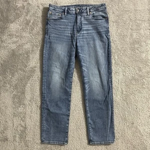 Pantalones de mezclilla American Eagle para hombre 33x32 originales rectos AirFlex azul lavado medio - Imagen 1 de 9