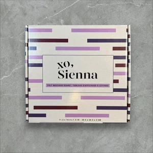 XO Sienna Felt Message Board 189 Letters etc, 10”x10” New- Excellent Condition - Picture 1 of 6