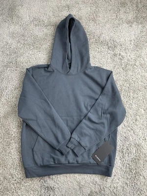 Sudadera con Capucha Lululemon Para Hombre Mediana Azul Gris Pullover Canguro Bolsillo Vellón M3FAES Foto 1 de 4