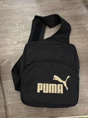 Puma Sling Backpack NWOT College Career. Black Travel Bag. School Book Bag. - Image 1 of 4