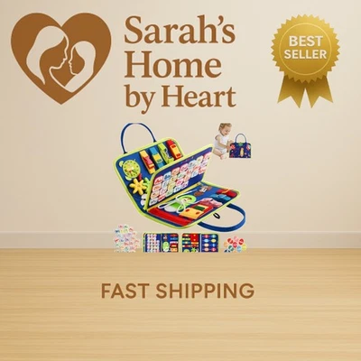 Tabla ocupada Montessori | Juguete de aprendizaje para niños pequeños 3-5 viejos | Desarrollo de habilidades motoras finas... Foto 1 de 4