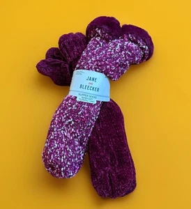 Jane and Bleecker Slipper Socks Women Shoe Size 4-10 Pink Plushfill 2 Pair Set - Picture 1 of 6