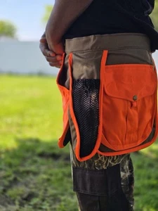 Upland Hunting Bag Dove Belt Adjustable with Game Pouch Shell Bags Half Vest - Picture 1 of 4