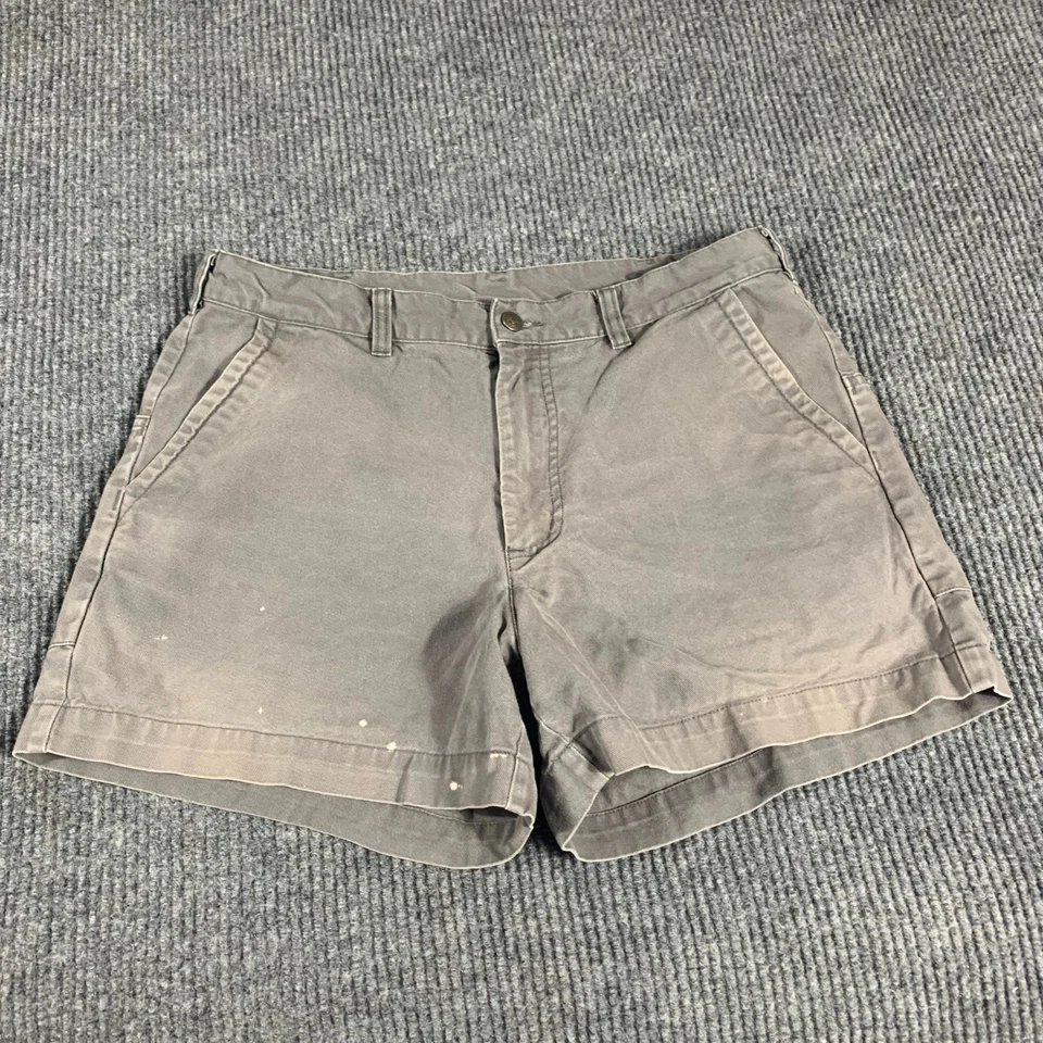 De Colección Patagonia Shorst Hombres 33 Gris Algodón Orgánico Y2K 33x4 Lona Desteñida Ropa de Trabajo Foto 1 de 4