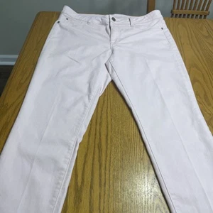 Pantalones de mezclilla elásticos para mujer Time & Tru talla 14 rosa W 35-36 entrepierna 28 pulgadas pierna cónica - Imagen 1 de 5