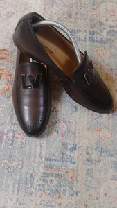 LOUIS VUITTON MEN SHOES SIZE 42/9 DARK BROWN COLOR - Picture 1 of 9