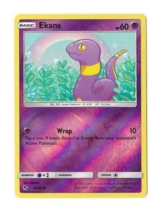 Ekans 25/68 Hidden Fates Reverse Holo Common Pokemon Card - Picture 1 of 3