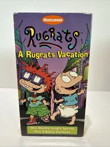 Nickelodeon Rugrats VHS 1997: A Rugrats Vacation Orange Tape - Picture 1 of 11
