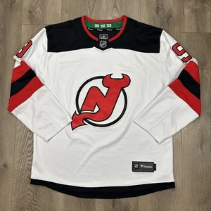 Fanatics NHL Breakaway New Jersey Devils Away Game Mens XL White Jersey Hall #9 - Picture 1 of 9