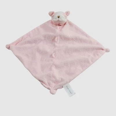 Angel Dear Baby Manta Lovey Bulldog Cachorro Perro Rosa Blanco  Foto 1 de 4