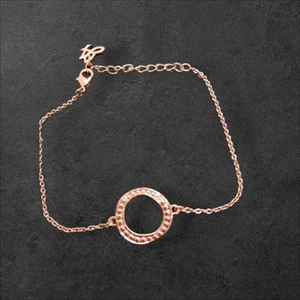 Adore by Swarovski - Signature Organic Circle Bracelet Rose Gold 6.5”-8” - Picture 1 of 3