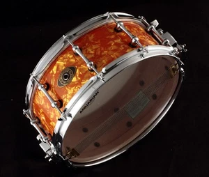 Mapex Beyond Shimano Vintage Wrap Snare Drum 14"x5.5" Pure Antique Used - Picture 1 of 10