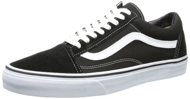 Vans Old Skool Scarpe Sportive, Taglia EU 41 - Nere/Bianche