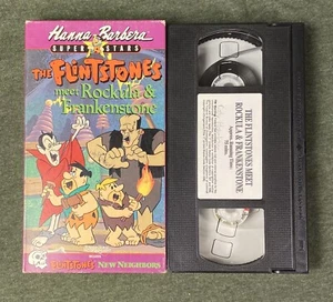 The Flintstones Meet Rockula & Frankenstone VHS Hanna Barbera Super Stars Turner - Picture 1 of 7