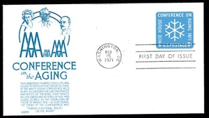 U564 8c Conf. on Aging embossed envelope FDC Anderson blue cachet Nov 15, 1971 - Picture 1 of 1
