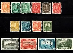 1930-1 Canada Geo V & Scenes P/SET of 14 Sc#162- Used SCARCE! - Picture 1 of 1