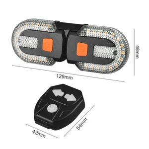 Bike Turn Signal Rear Light LED Bicycle Lamp USB Rechargeable Wireless Lights - Bild 1 von 12